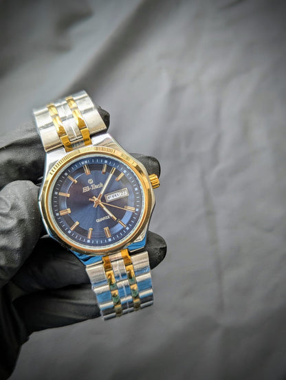 Hi-Tech™ Minimal Stainless Steel Watch with a Day & Date display