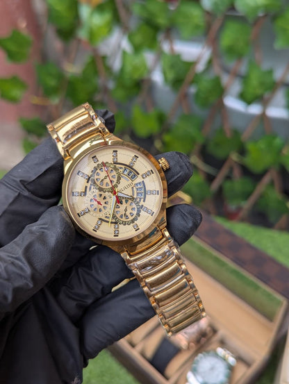 Luxury Stainless Steel Men’s Watch – Bold & Timeless Design