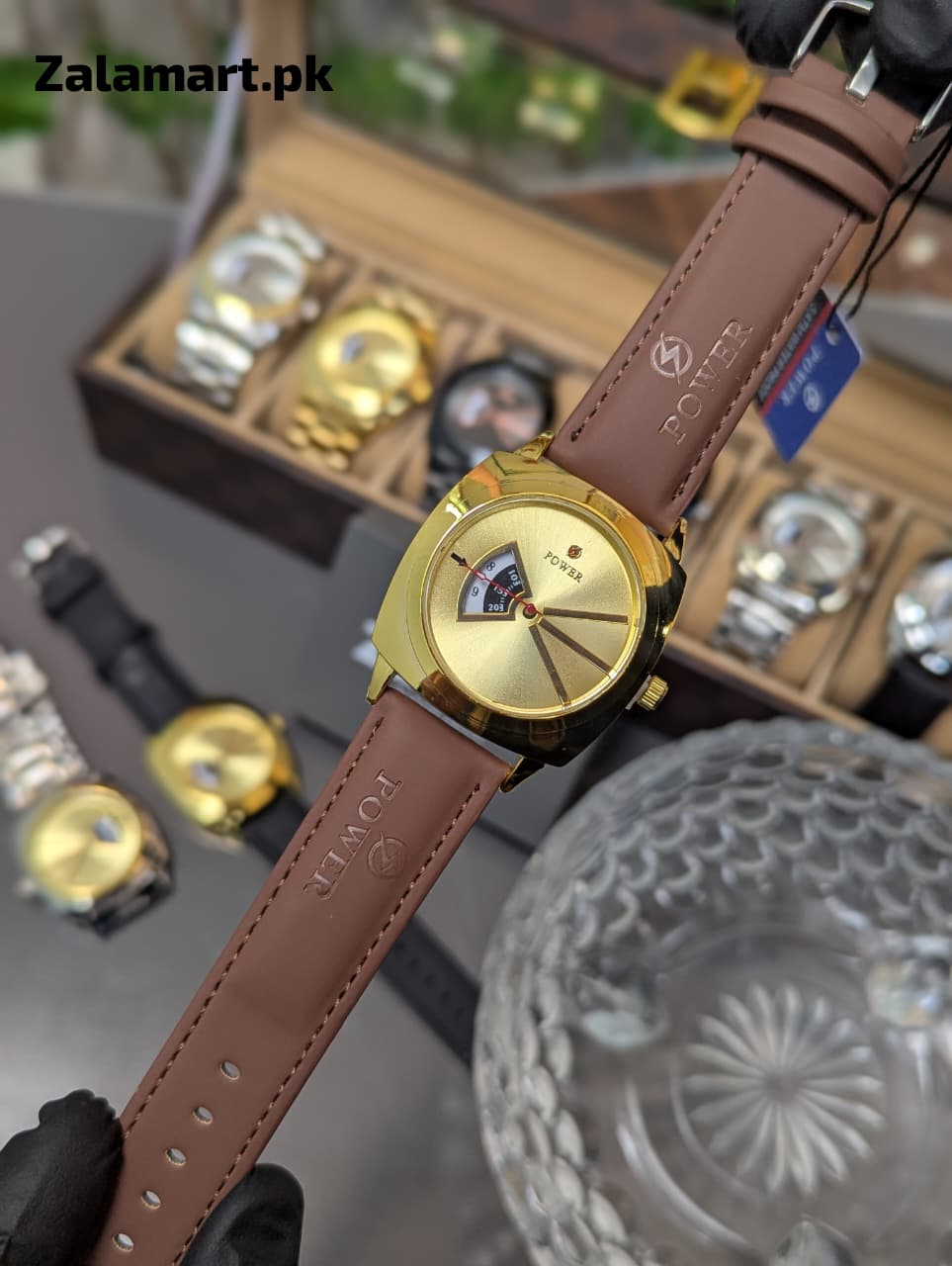 Power Leather Strap Men’s Watch | Premium Gift Timepiece