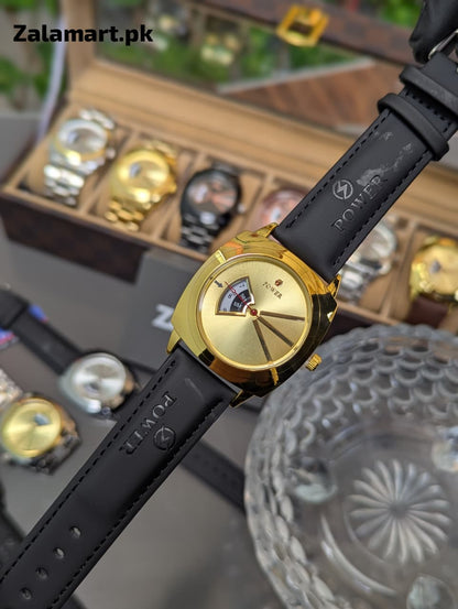 Power Leather Strap Men’s Watch | Premium Gift Timepiece