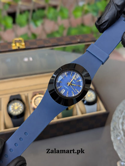 Premium Analog Wrist Watch with Soft Silicone Strap
