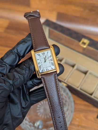 Cartier Tank-Inspired Luxury Watch – Classic Dial