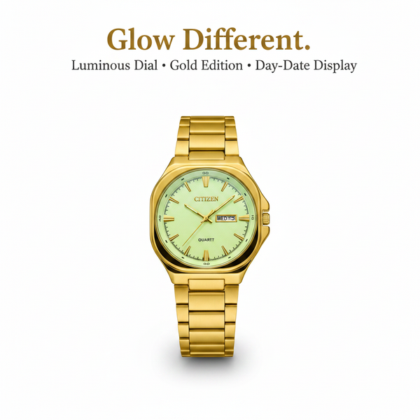 Citizen Gold Stainless Steel Watch – Day-Date