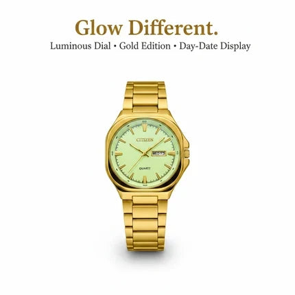 Citizen Gold Stainless Steel Watch – Day-Date