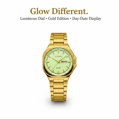 Citizen Gold Stainless Steel Watch – Day-Date