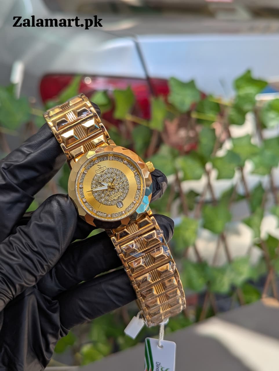 Dinar Diamond  Stainless Steel Men’s Watch – Waterproof | Date Display | Premium Gift Watch