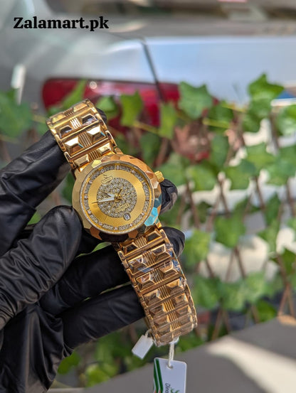 Dinar Diamond  Stainless Steel Men’s Watch – Waterproof | Date Display | Premium Gift Watch