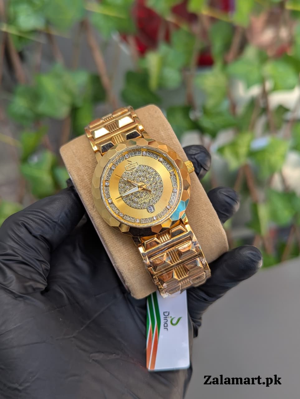 Dinar Diamond  Stainless Steel Men’s Watch – Waterproof | Date Display | Premium Gift Watch