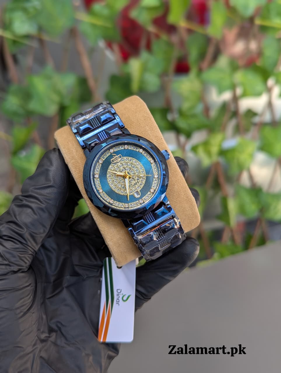 Dinar Diamond  Stainless Steel Men’s Watch – Waterproof | Date Display | Premium Gift Watch
