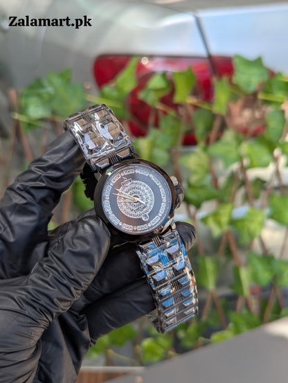 Dinar Diamond  Stainless Steel Men’s Watch – Waterproof | Date Display | Premium Gift Watch