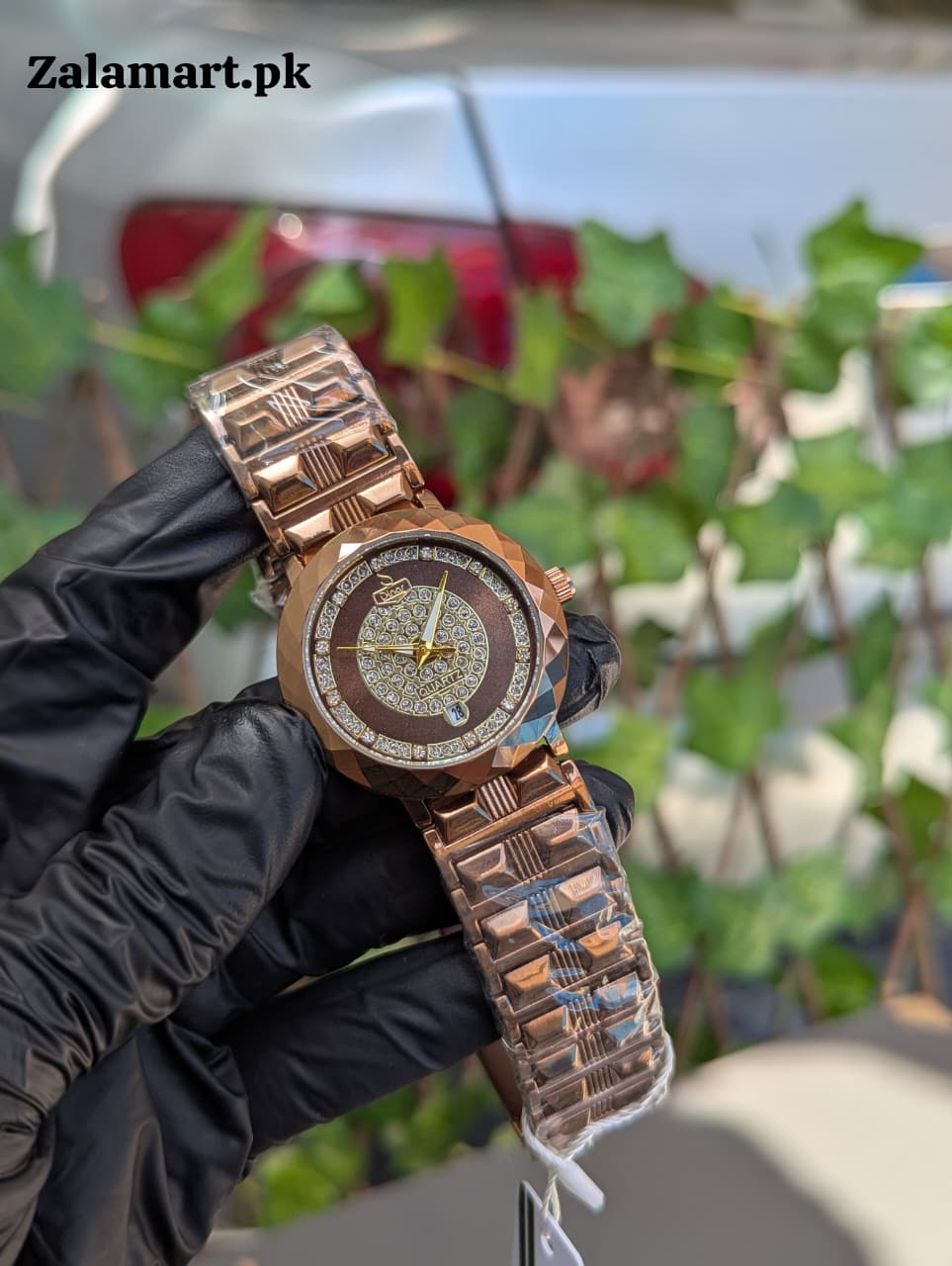 Dinar Diamond  Stainless Steel Men’s Watch – Waterproof | Date Display | Premium Gift Watch