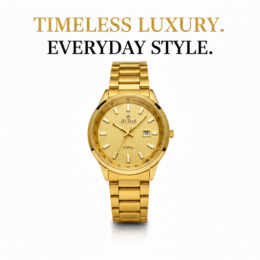 Hi-Tech Luxury Branded Watch – Premium Stainless Steel | Date Display