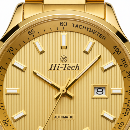 Hi-Tech Luxury Branded Watch – Premium Stainless Steel | Date Display