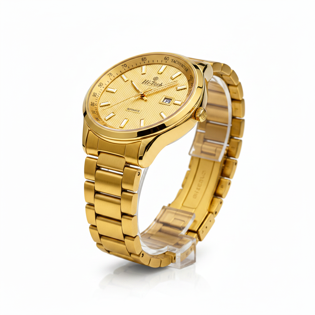 Hi-Tech Luxury Branded Watch – Premium Stainless Steel | Date Display