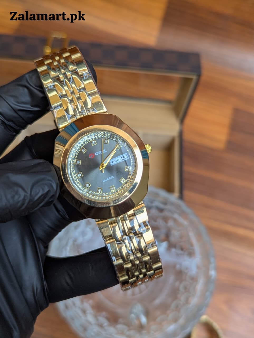 Orix Stainless Steel Day & Date Watch – Premium Timepiece
