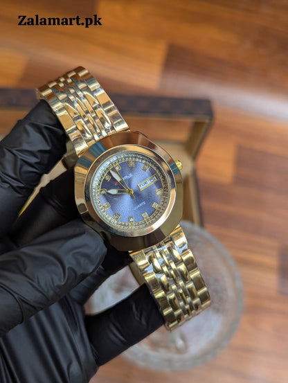 Orix Stainless Steel Day & Date Watch – Premium Timepiece