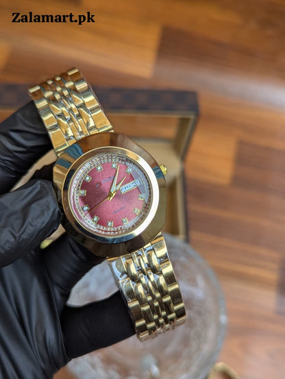 Orix Stainless Steel Day & Date Watch – Premium Timepiece