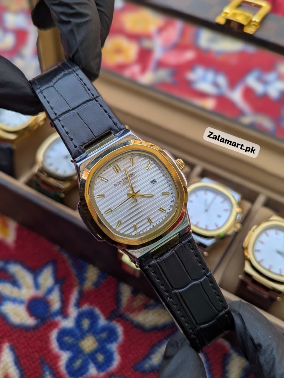 Patek Philippe Classic Watch – Stainless Steel & 100% Genuine Leather Strap