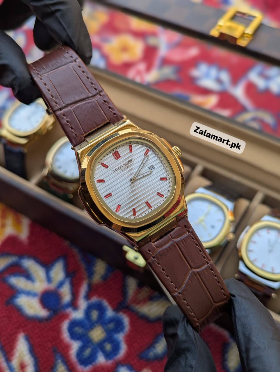 Patek Philippe Classic Watch – Stainless Steel & 100% Genuine Leather Strap