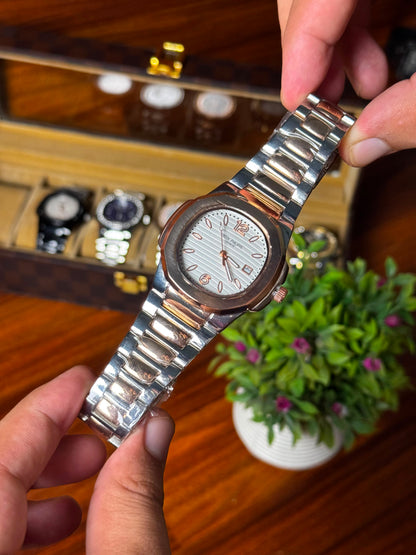 Luxury Patek Philippe Men's Watch – Elegant Stainless Steel Timepiece